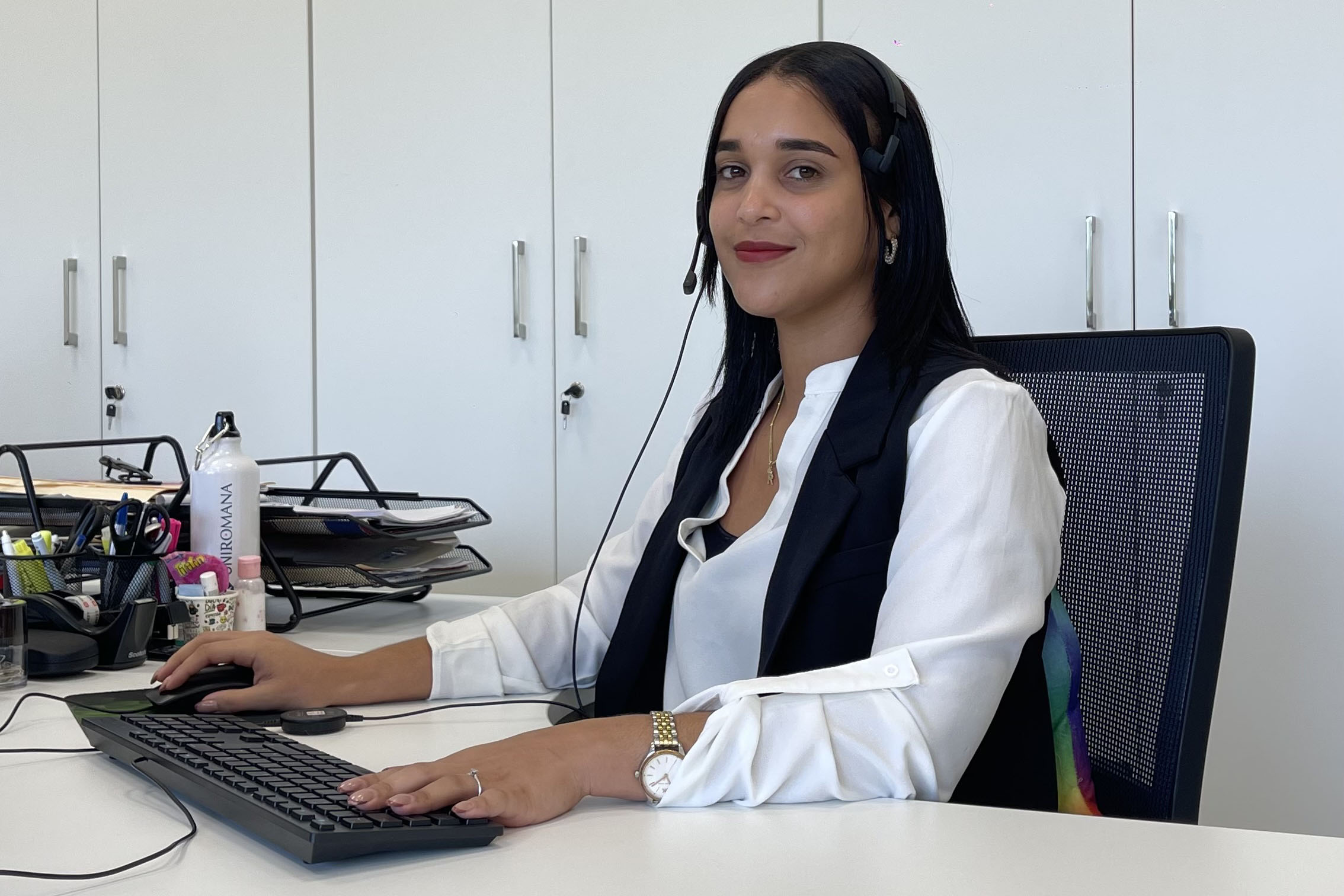 Traslado del equipo de admisiones a las instalaciones de UNIROMANA