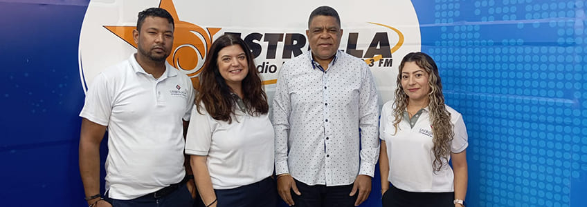 UNIROMANA promueve su proyecto educativo en Radio Estrella de Higüey 