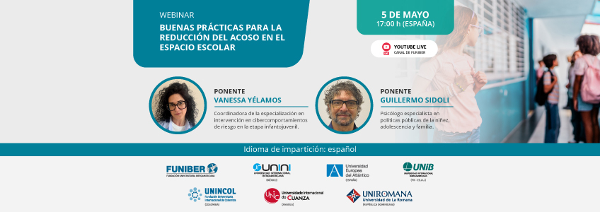 UNIROMANA organiza el webinar «Buenas prácticas para la reducción del acoso en el espacio escolar»