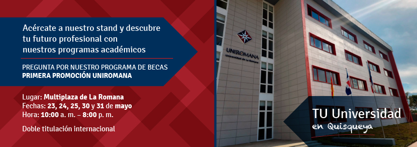 Stand informativo de UNIROMANA