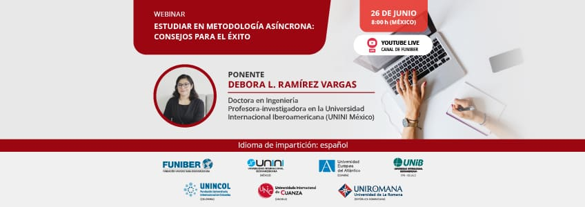 UNIROMANA organiza el webinar «Estudiar en metodología asíncrona: consejos para el éxito»