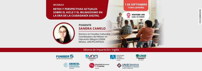 UNIROMANA organiza el webinar «Retos y perspectivas actuales sobre el AICLE y el bilingüismo en la era de la ciudadanía digital»