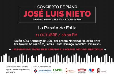 Concierto del pianista español José Luis Nieto 