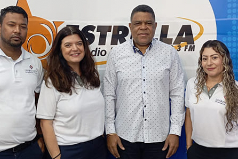 UNIROMANA promueve su proyecto educativo en Radio Estrella de Higüey 