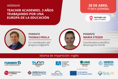 UNIROMANA organiza el webinar «Teacher academies, 3 años trabajando por una Europa de la Educación»