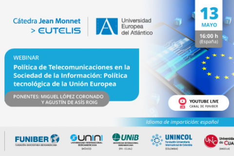 UNIROMANA organiza el webinar «Política de Telecomunicaciones en la Sociedad de la Información: Política tecnológica de la Unión Europea»