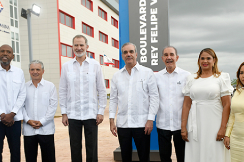 Inauguración del «Boulevard Rey Felipe VI» en La Universidad de La Romana, de la República Dominicana