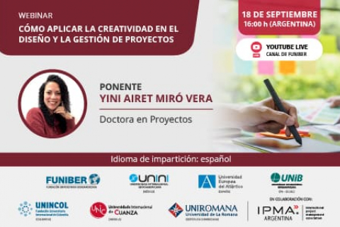 UNIROMANA organiza el webinar «Cómo aplicar la creatividad en el diseño y la gestión de proyectos»