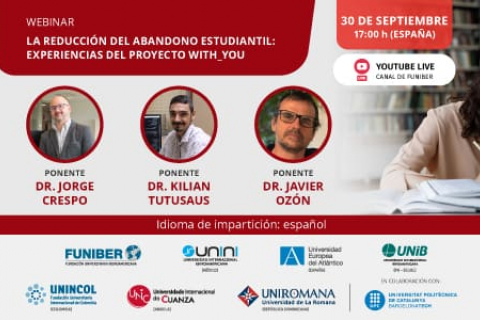 UNIROMANA organiza el webinar «La reducción del abandono estudiantil: experiencias del proyecto WITH_YOU»